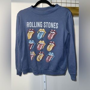 XS Blue Rolling Stones PullOver Sweater